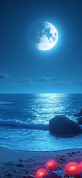海边夜景