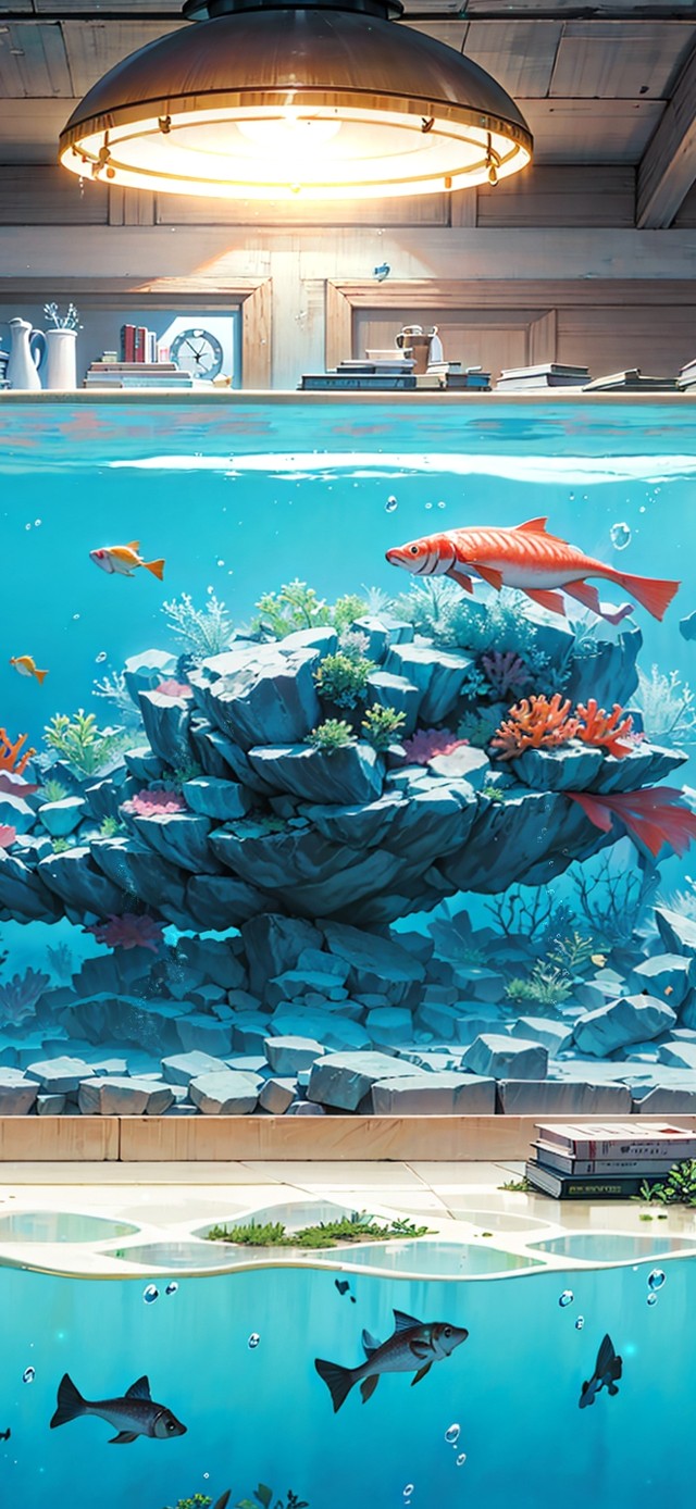 4K治愈水族馆房间