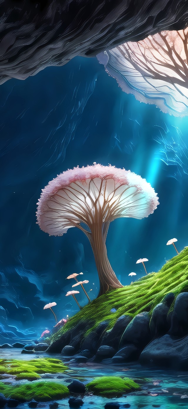 4k溪水樱花