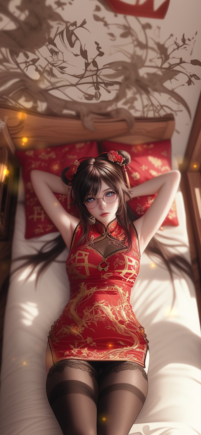 她的眼波流转间，仿佛春水初融