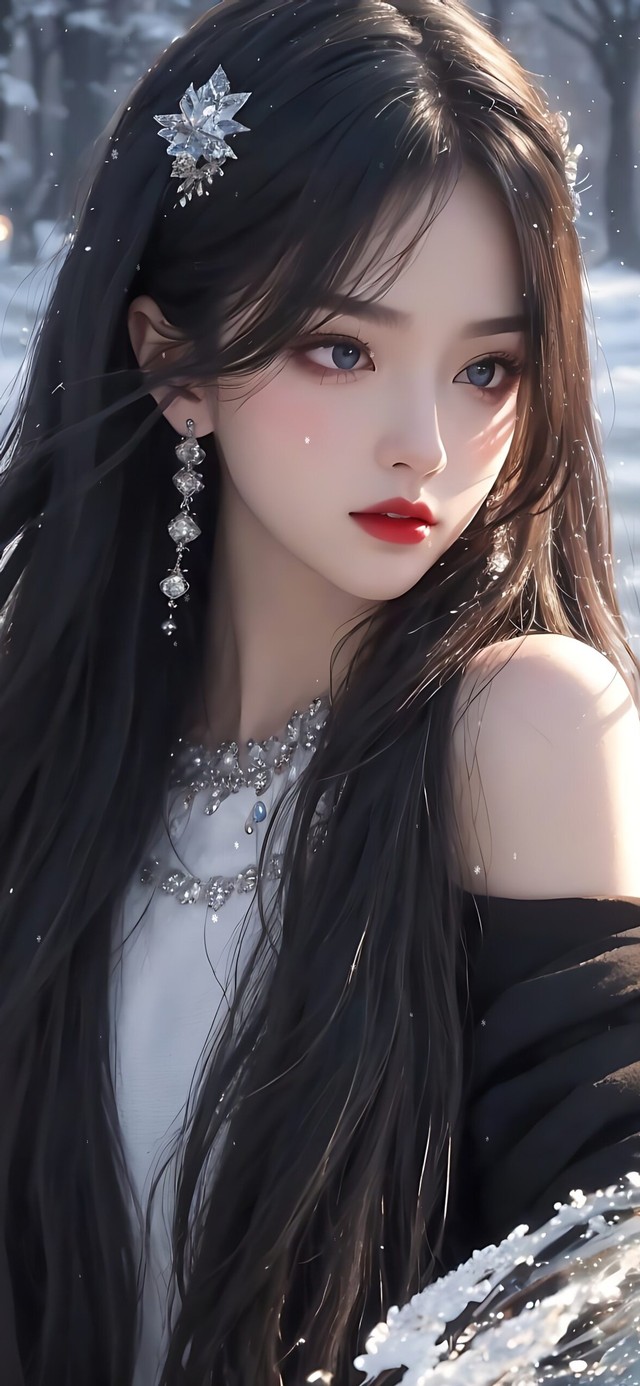 雪中女神