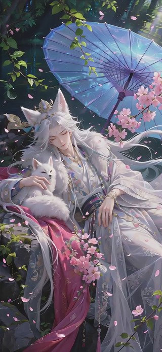 古风白狐美男