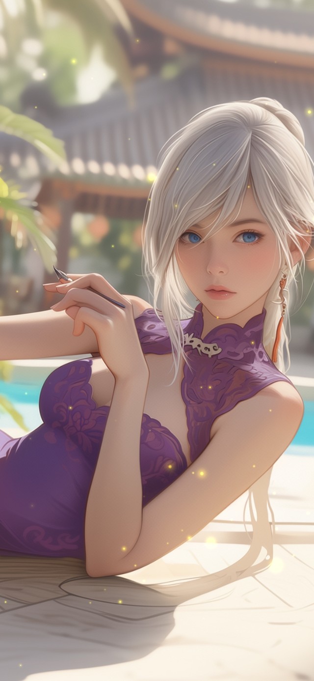 眉目艳皎月，面含桃花