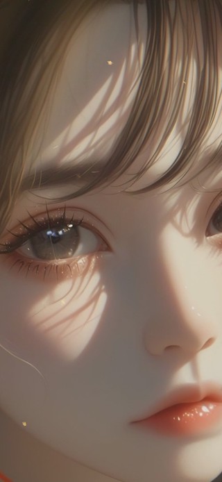 可爱丸子头少女