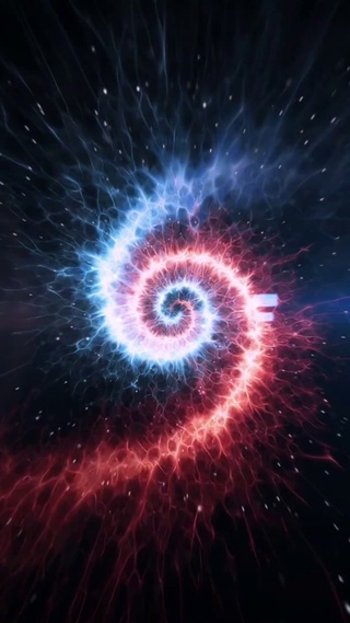 蓝色和红色光火焰