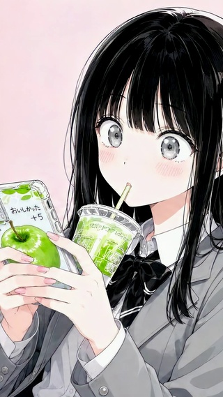 清新治愈二次元美少女