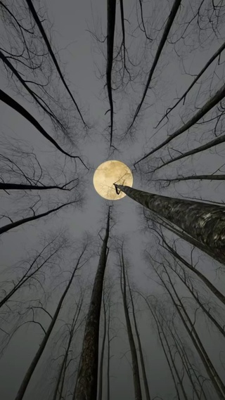 明月照心头，枯枝惹人愁