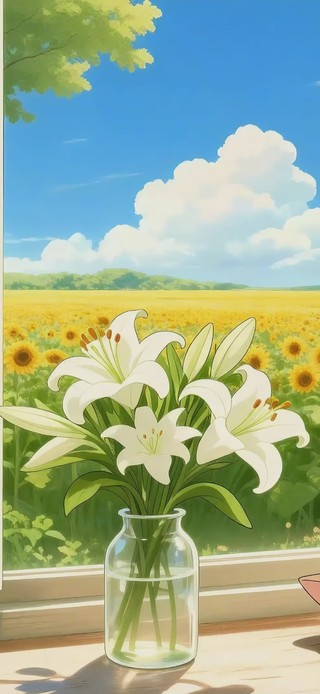 猫与花田的夏梦