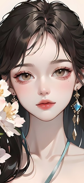 白玉兰可爱少女