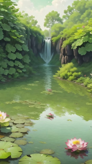 绿色荷塘