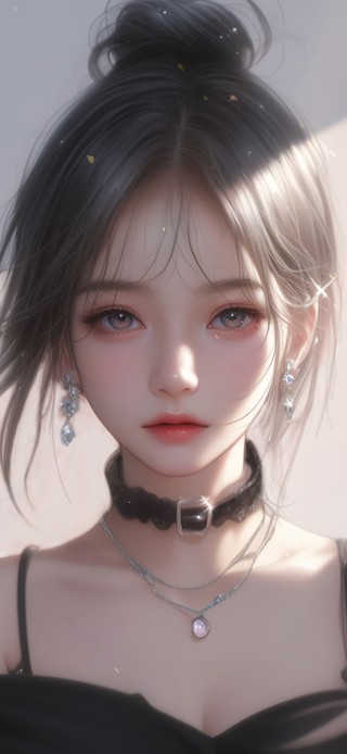 丸子头少女