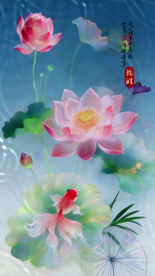 荷塘锦鲤 4K超清