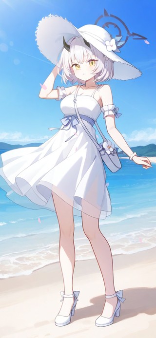 唯美海边少女