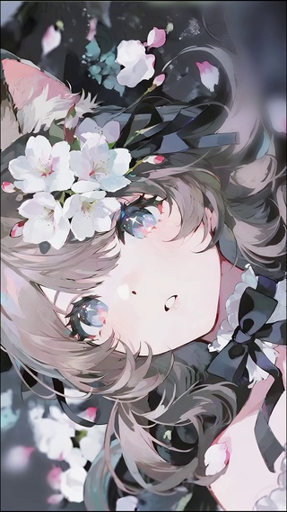 樱花树下的萝莉喵