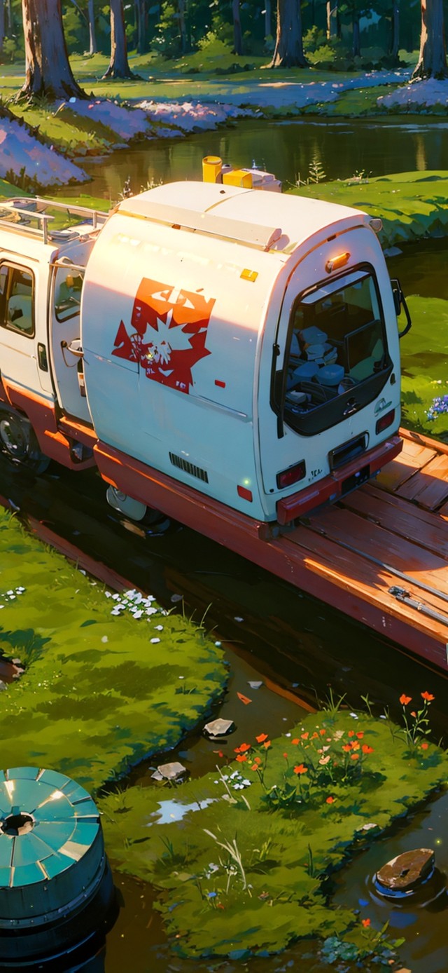 4K唯美治愈森林列车