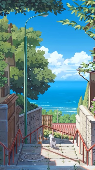 治愈夏天海边小镇