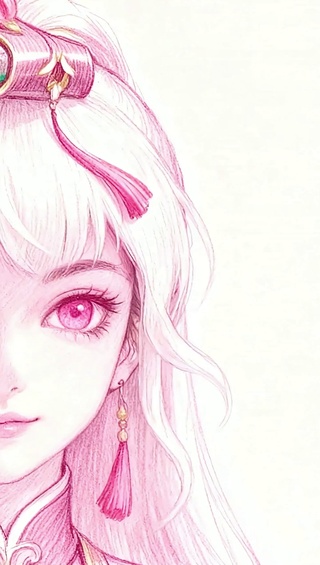 双生彩绘 云缨