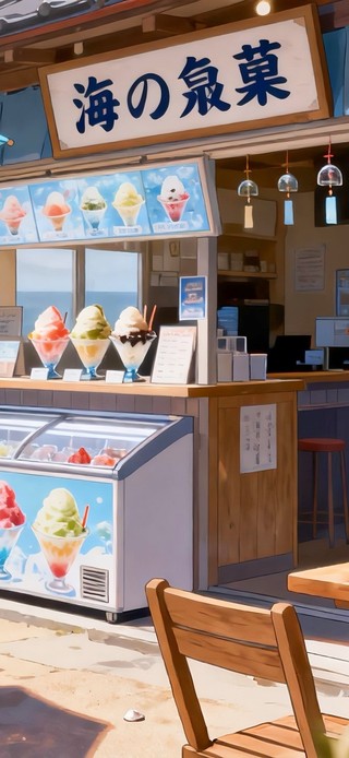海边刨冰店