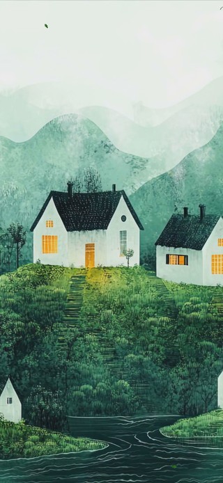 护眼绿景