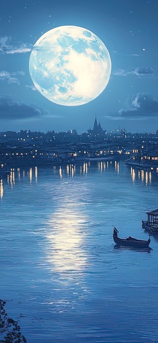 蓝调古镇月圆之夜