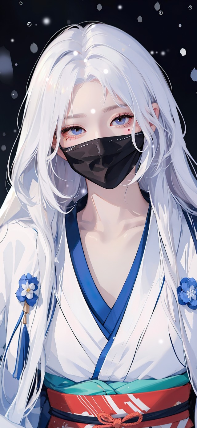 古风口罩女生