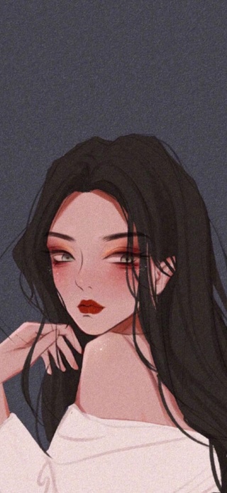 【手机壁纸】暗黑-高冷女神