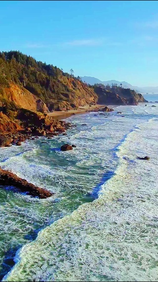 治愈海岸海浪 4K