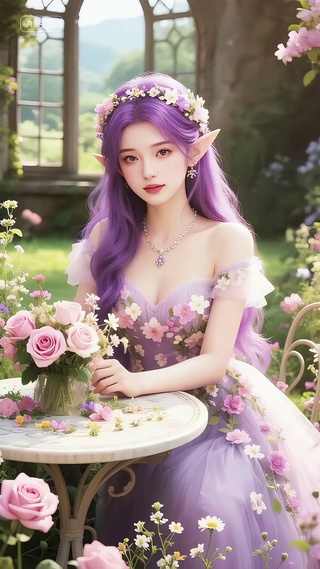 迷人的花仙子