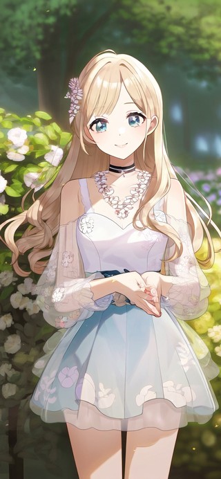 唯美花园少女