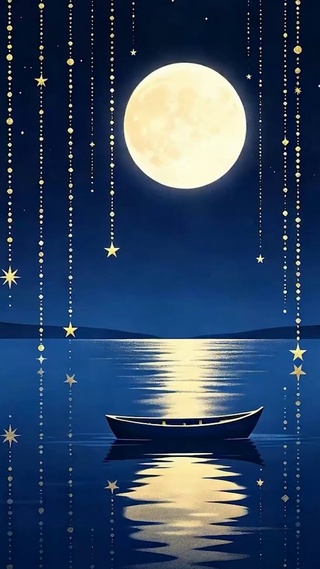 中秋月圆之夜
