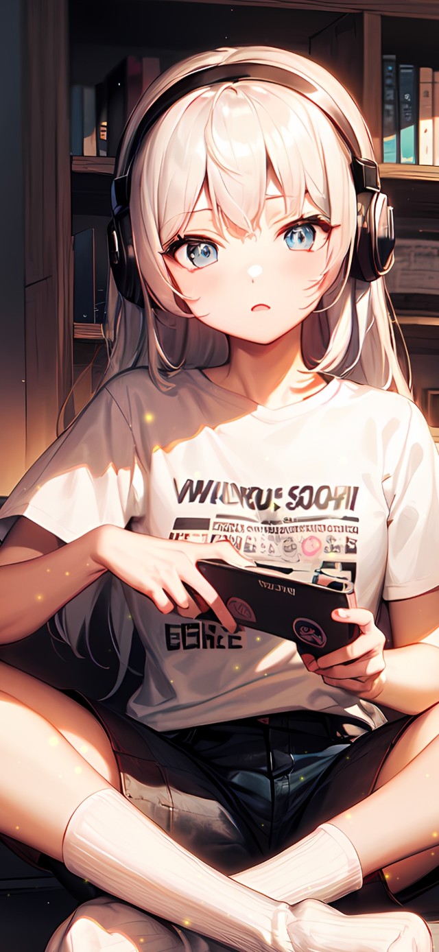 可爱卧室女孩