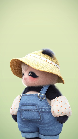 熊非熊偷看手机小农夫