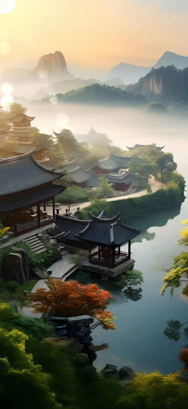 湖泊岛屿