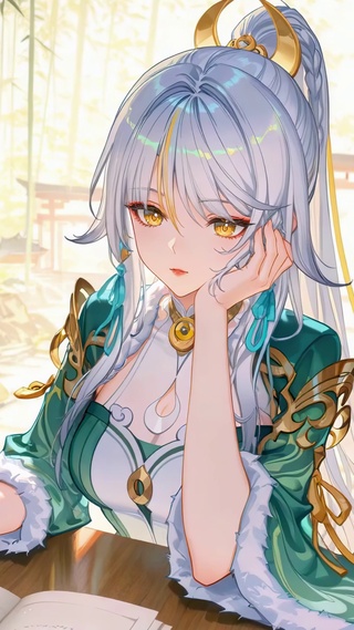 竹林幽窗里的兹白