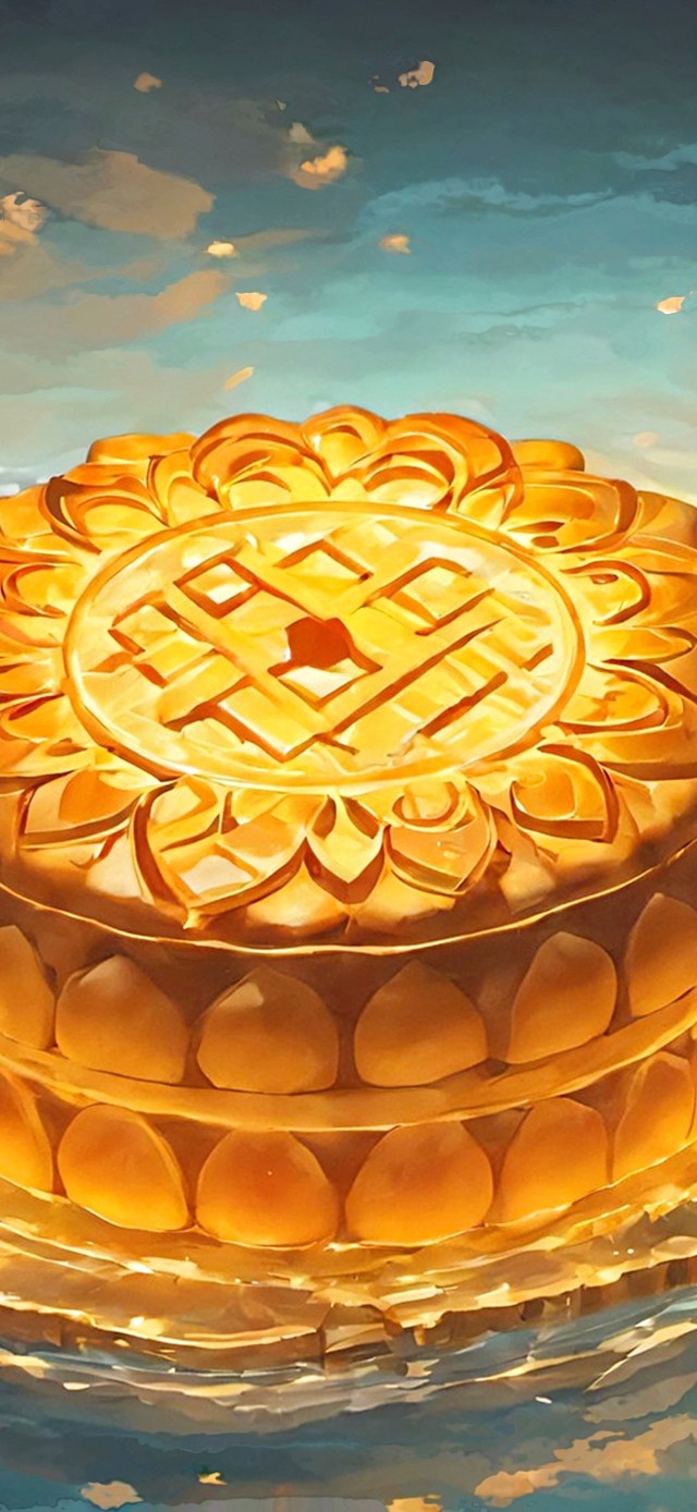 中秋圆圆满满平安喜乐大月饼