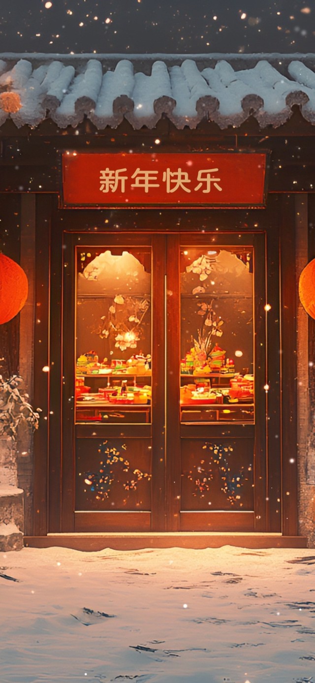 新春小院小屋