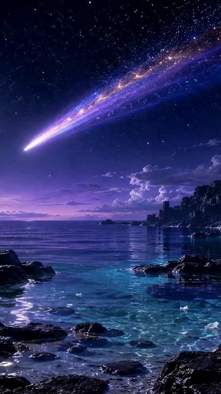 星海流光夜景