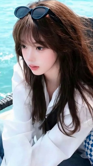 欣赏海景女孩