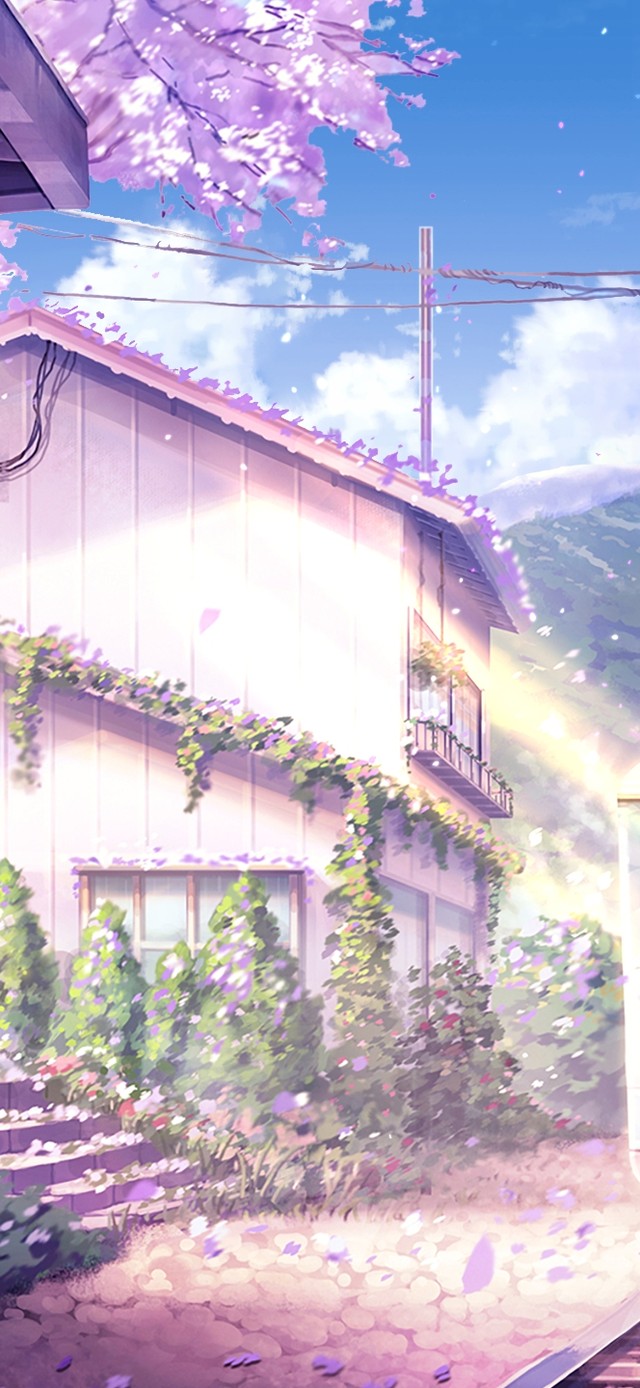 唯美治愈樱花站台