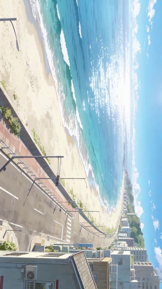 日系小清新治愈的阳光海滨