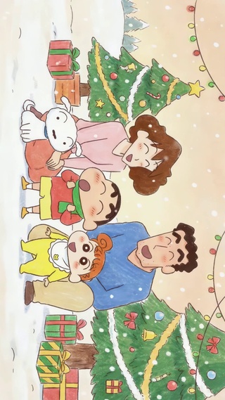 小新一家的平安夜