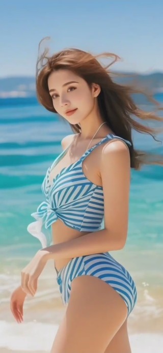 海边美女