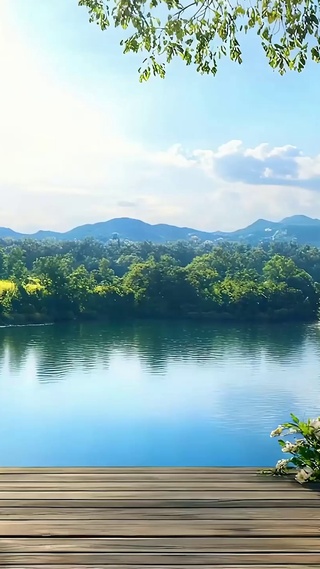 护眼绿景