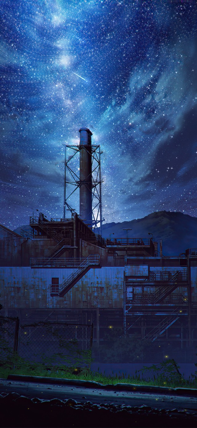 4K唯美星空下的夜景