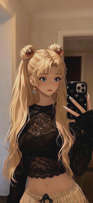 慵懒可爱少女