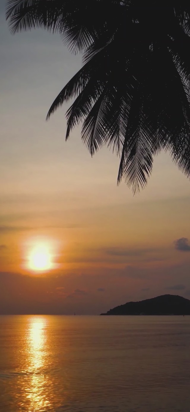 4K唯美治愈夕阳海景