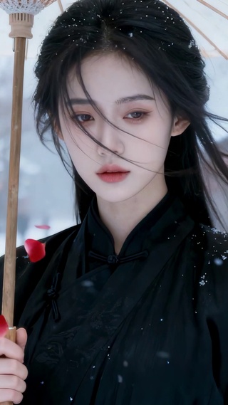 雪巷红瓣