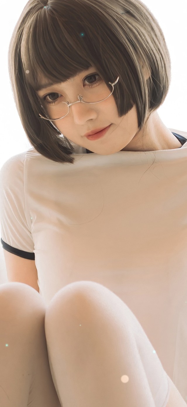 4K性感短发制服美女