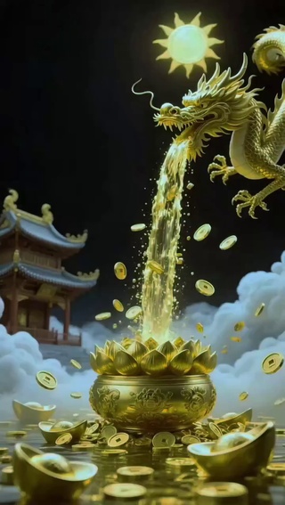 金龙送财
