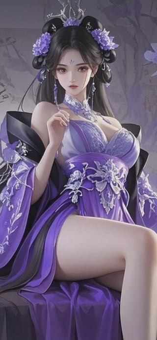 紫裙少女